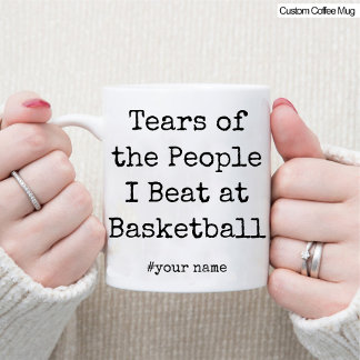 Die lustigen Tränen der Leute, die ich bei Basketb Tasse
