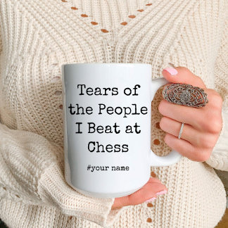 Die lustigen Tränen der Leute, die ich beim Schach Tasse