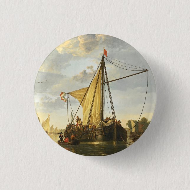 Die Maas bei Dordrecht Aelbert Cuyp Button (Vorderseite)