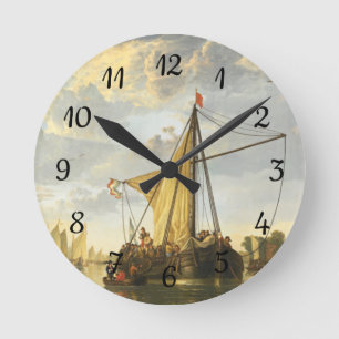 Die Maas bei Dordrecht Aelbert Cuyp Runde Wanduhr