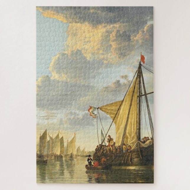 Die Maas in Dordrecht Puzzle (Vertikal)
