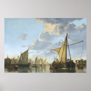 Die Maas in Dordrecht von Aelbert Cuyp Poster