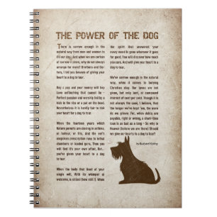 Die Macht des Hundes Gedicht - Rudyard Kipling  Notizblock