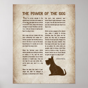 Die Macht des Hundes Gedicht - Rudyard Kipling Poster