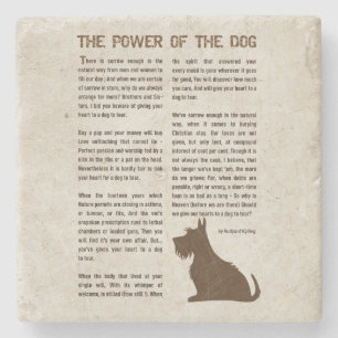 Die Macht des Hundes Gedicht - Rudyard Kipling Steinuntersetzer