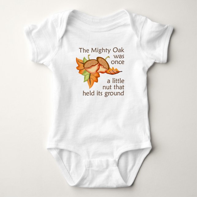 Die mächtige Eiche Baby Strampler (Vorderseite)