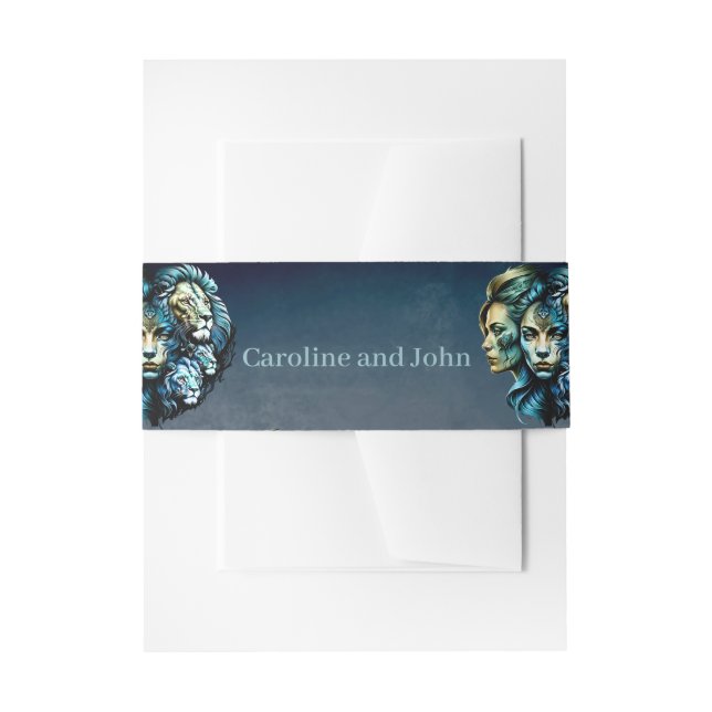 Die mächtige Gegenwart der Löwen Einladungsbanderole (Vorderseite Beispiel)