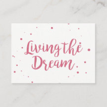 Die mächtige Visitenkarte für den Traum