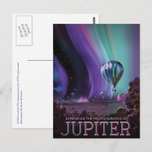 Die mächtigen Auren von Jupiter Reise Werbung Postkarte