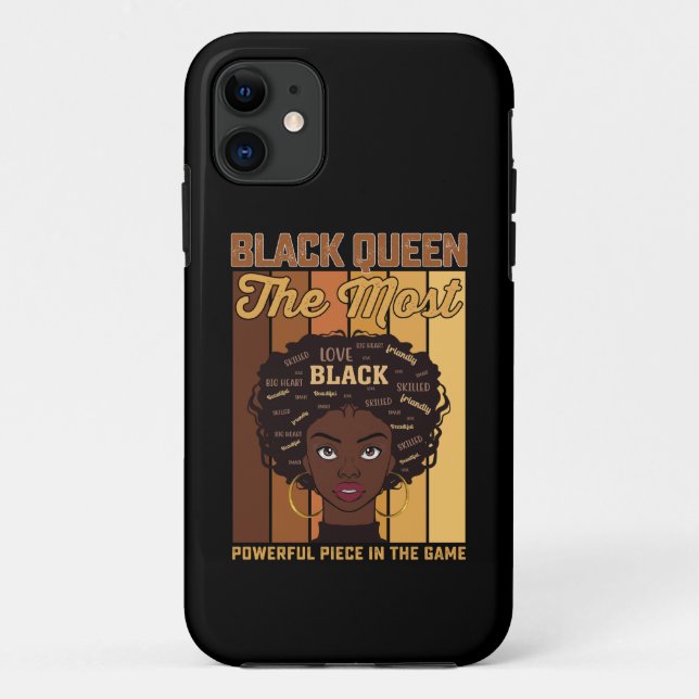 Die mächtigste Melanin Black Girl Case-Mate iPhone Hülle (Rückseite)