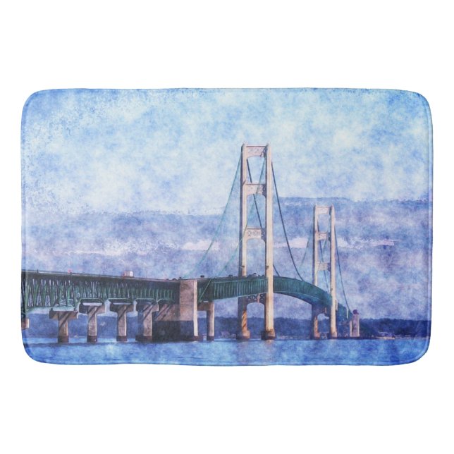 Die Mackinac-Brücke Badematte (Vorderseite)