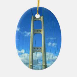 Die Mackinac-Brücke Keramikornament