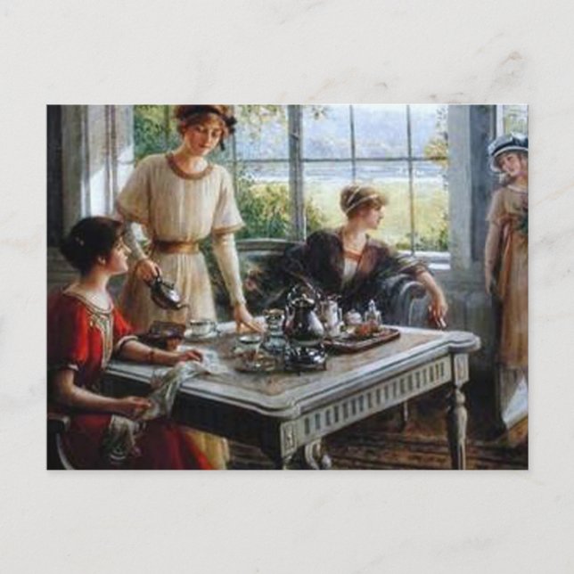 die Mädchen/Frauen von Albert Lynch, belle epo Postkarte (Vorderseite)