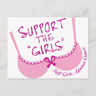 Die Mädchen unterstützen Postkarte