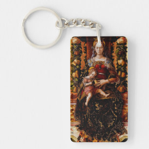 Die Madonna della Candeletta Carlo Crivelli Kunst Schlüsselanhänger