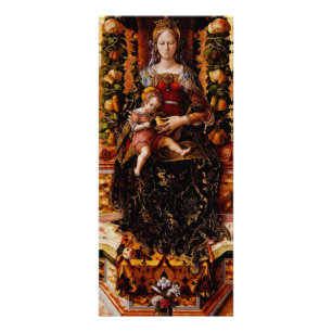 Die Madonna della Candeletta Carlo Crivelli Kunst Werbekarte