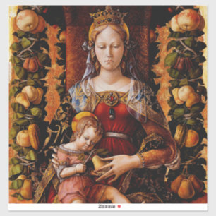 Die Madonna della Candeletta von Carlo Crivelli Aufkleber