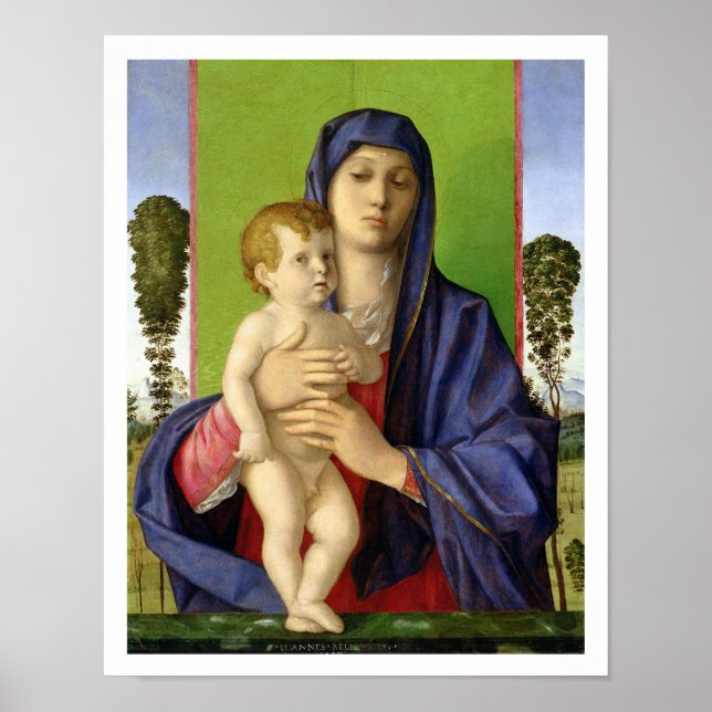 Die Madonna der Bäume (Madonna degli Alberetti) Poster (Vorne)