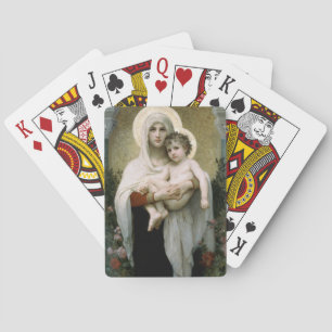 Die Madonna der Rose von Bouguereau (1903) Spielkarten