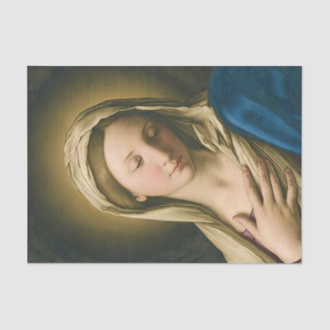 Die Madonna im Gebet Seidenpapier (Vorderseite)