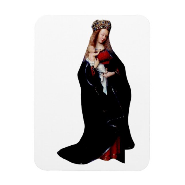 Die Madonna in der Kirche von Jan van Eyck Magnet (Vertikal)