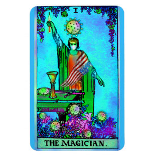 Die Magician Coronavirus Tarot Death Card Magnet