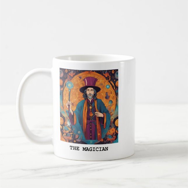 DIE MAGICIAN - TAROT-KARTE KAFFEETASSE (Links)