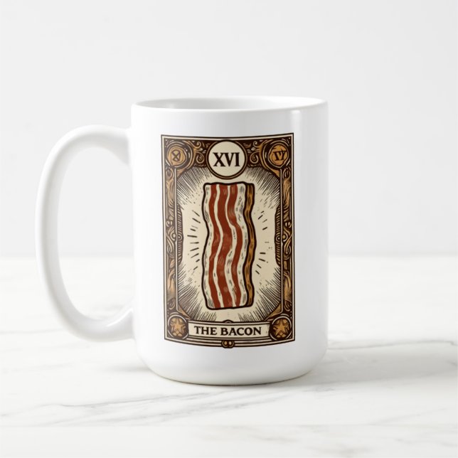 Die Magie der Bacon-Tarot-Karte Kaffeetasse (Links)