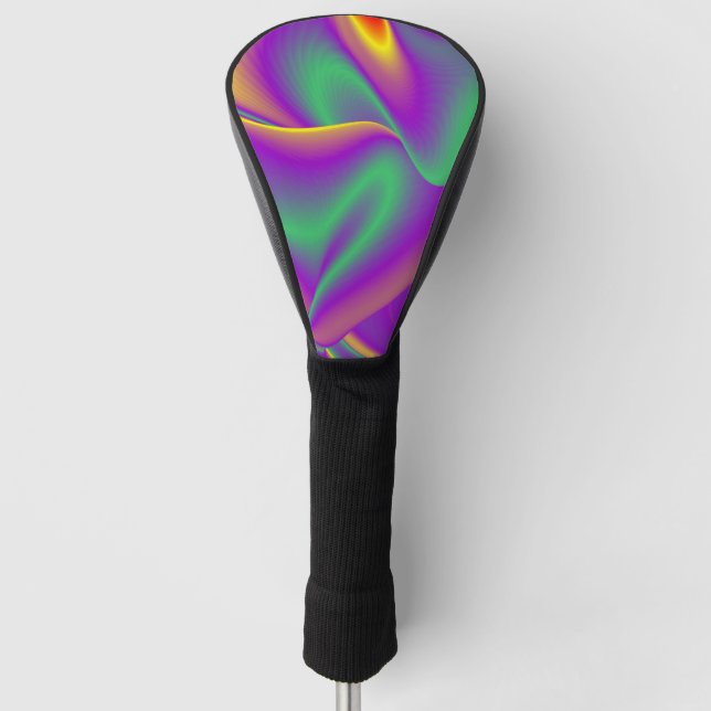 Die Magie der Farben Abstrakt 3D-Rainbowart Golf Headcover (Vorderseite)