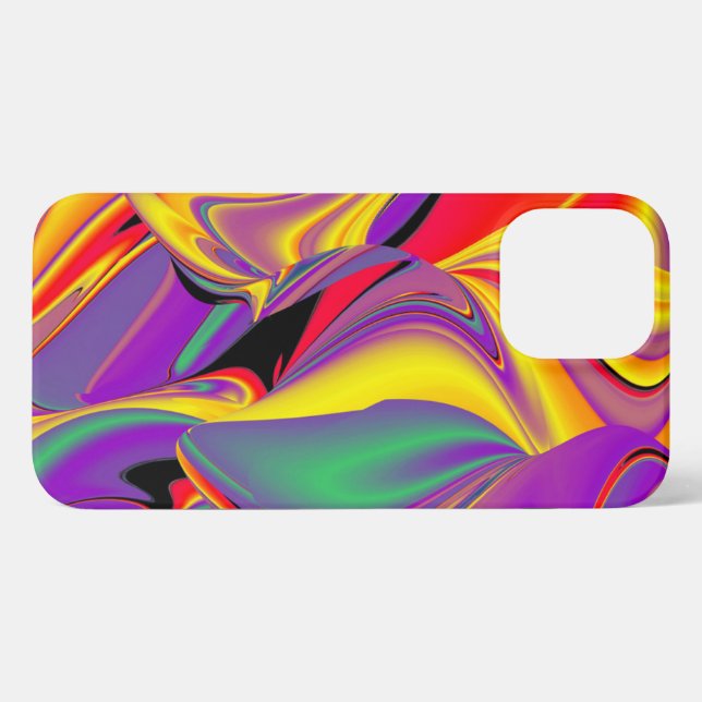 Die Magie der Farben Abstrakt 3D-Rainbowart iPhone Hülle (Rückseite (Horizontal))