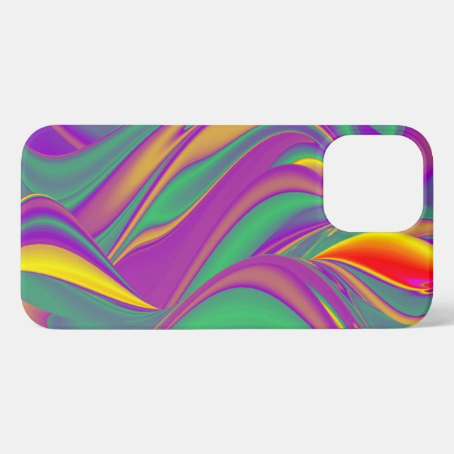 Die Magie der Farben Abstrakt 3D-Rainbowart iPhone Hülle (Rückseite (Horizontal))