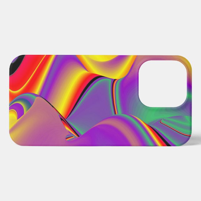 Die Magie der Farben Abstrakt 3D-Rainbowart iPhone Hülle (Rückseite (Horizontal))