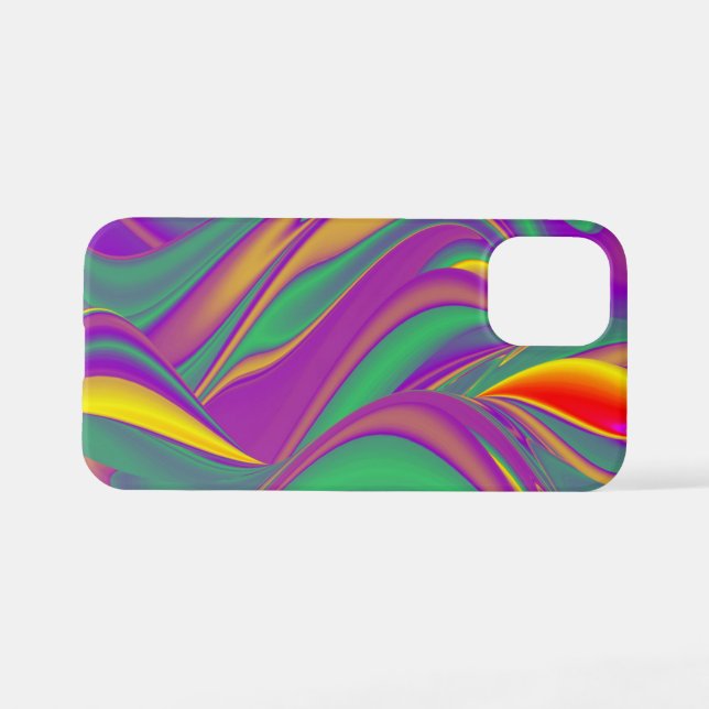 Die Magie der Farben Abstrakt 3D-Rainbowart iPhone Hülle (Rückseite (Horizontal))