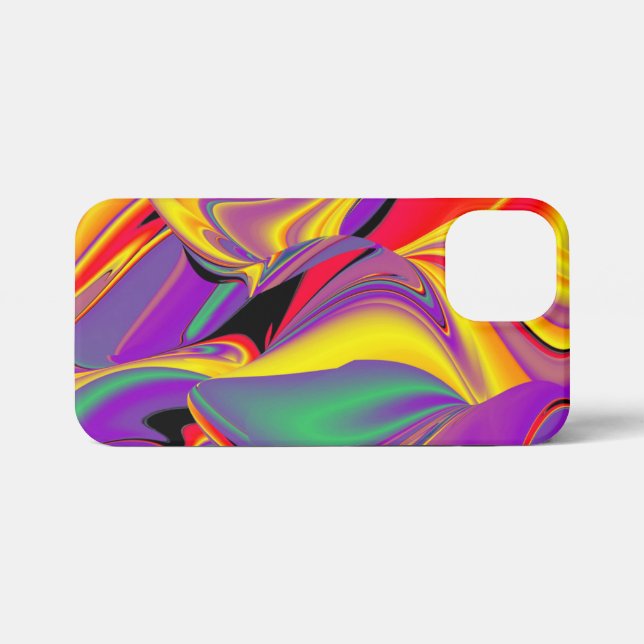 Die Magie der Farben Abstrakt 3D-Rainbowart iPhone Hülle (Rückseite (Horizontal))