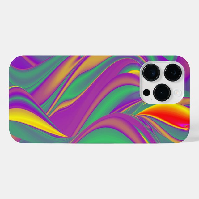 Die Magie der Farben Abstrakt 3D-Rainbowart iPhone Hülle (Rückseite (Horizontal))