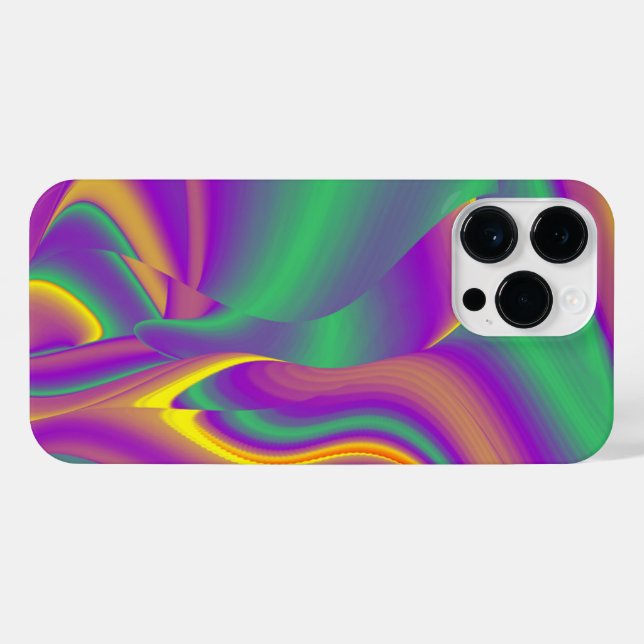 Die Magie der Farben Abstrakt 3D-Rainbowart iPhone Hülle (Rückseite (Horizontal))