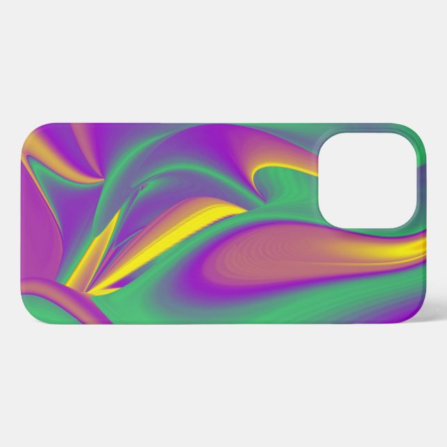 Die Magie der Farben Abstrakt 3D-Rainbowart iPhone Hülle (Rückseite (Horizontal))