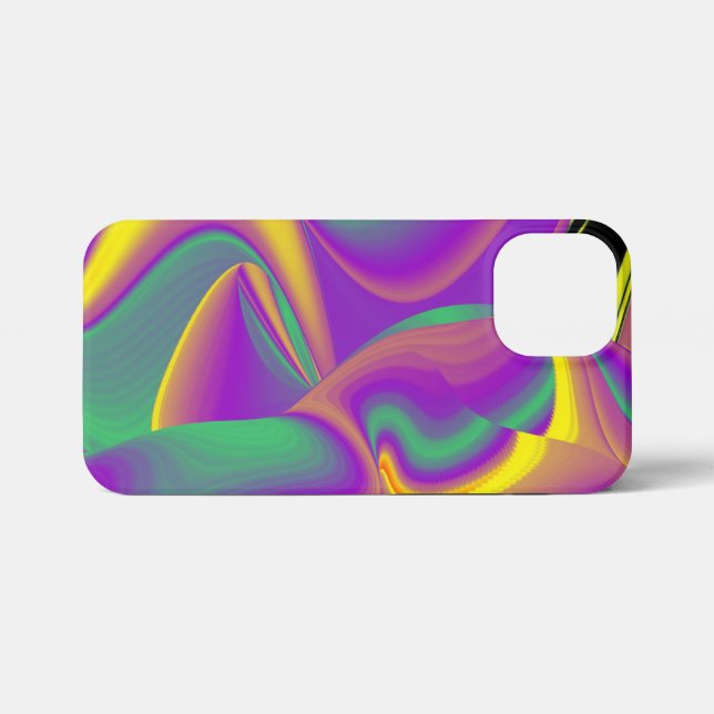 Die Magie der Farben Abstrakt 3D-Rainbowart iPhone Hülle (Rückseite (Horizontal))