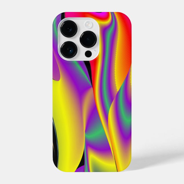 Die Magie der Farben Abstrakt 3D-Rainbowart iPhone Hülle (Rückseite)