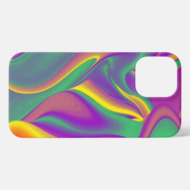 Die Magie der Farben Abstrakt 3D-Rainbowart iPhone Hülle (Rückseite (Horizontal))