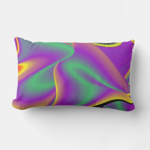 Die Magie der Farben Abstrakt 3D-Rainbowart Kissen Für Draußen