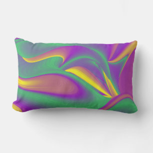 Die Magie der Farben Abstrakt 3D-Rainbowart Kissen Für Draußen