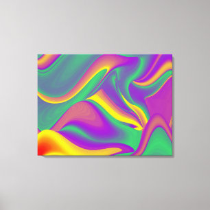 Die Magie der Farben Abstrakt 3D-Rainbowart Leinwanddruck