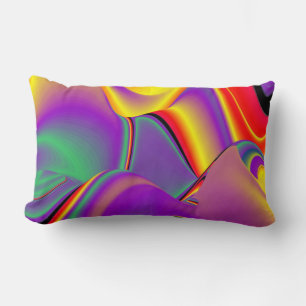 Die Magie der Farben Abstrakt 3D-Rainbowart Lendenkissen