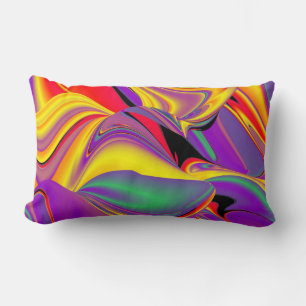 Die Magie der Farben Abstrakt 3D-Rainbowart Lendenkissen