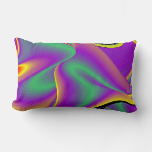 Die Magie der Farben Abstrakt 3D-Rainbowart Lendenkissen