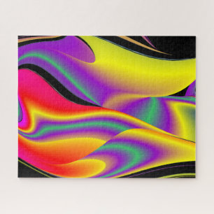 Die Magie der Farben Abstrakt 3D-Rainbowart Puzzle
