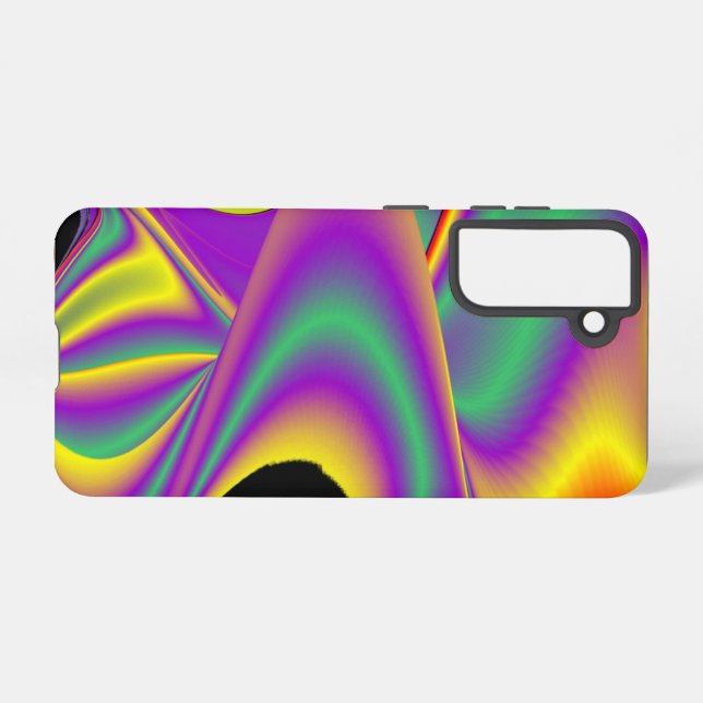 Die Magie der Farben Abstrakt 3D-Rainbowart Samsung Galaxy Hülle (Rückseite (Horizontal))