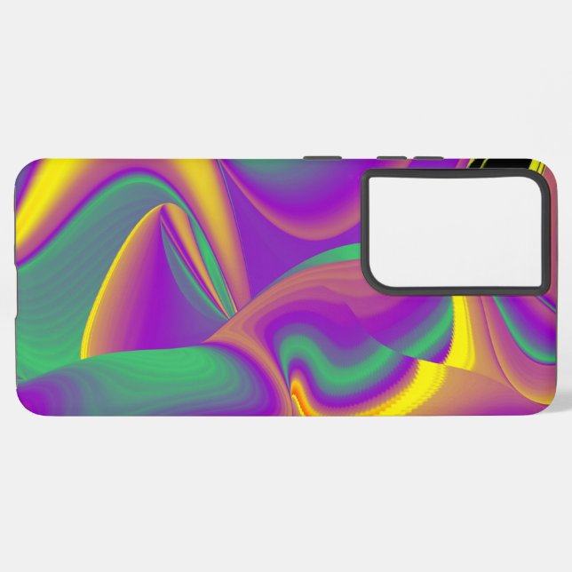 Die Magie der Farben Abstrakt 3D-Rainbowart Samsung Galaxy Hülle (Rückseite (Horizontal))