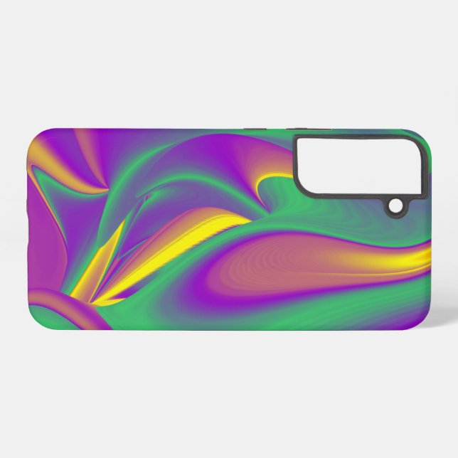 Die Magie der Farben Abstrakt 3D-Rainbowart Samsung Galaxy Hülle (Rückseite (Horizontal))